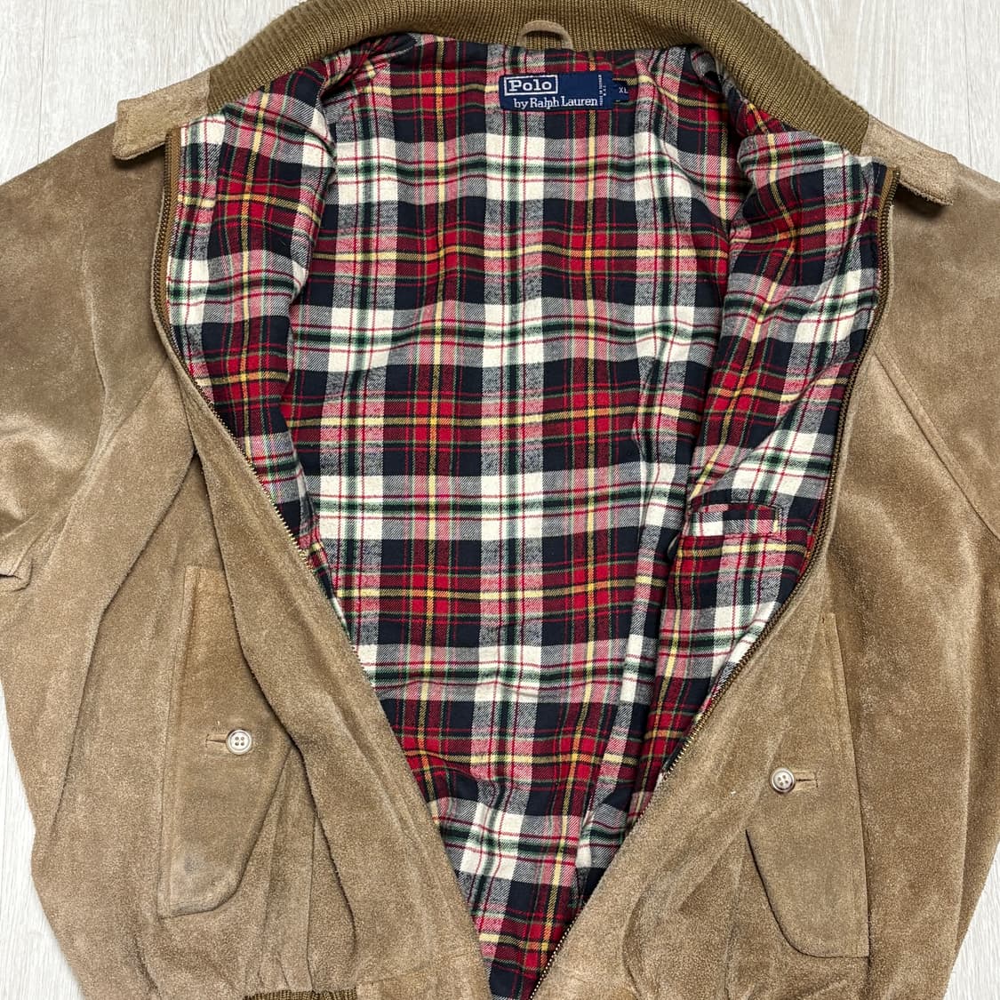 90s 폴로 스웨이드 바라쿠타 자켓 탄 베이지 상품이미지4