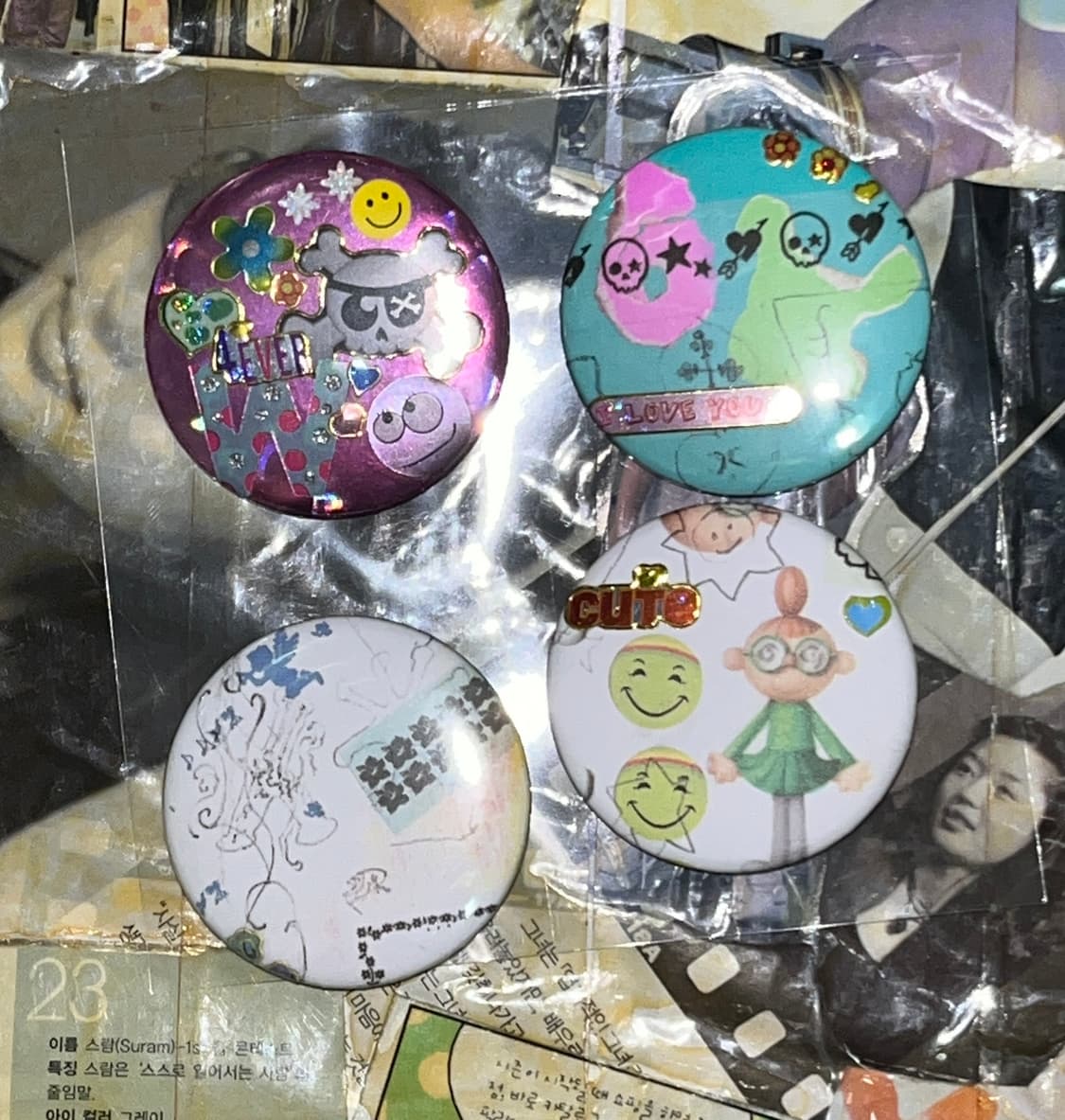 뱃지 핀버튼 브로치  {4єα-1ѕєт} 상품이미지6