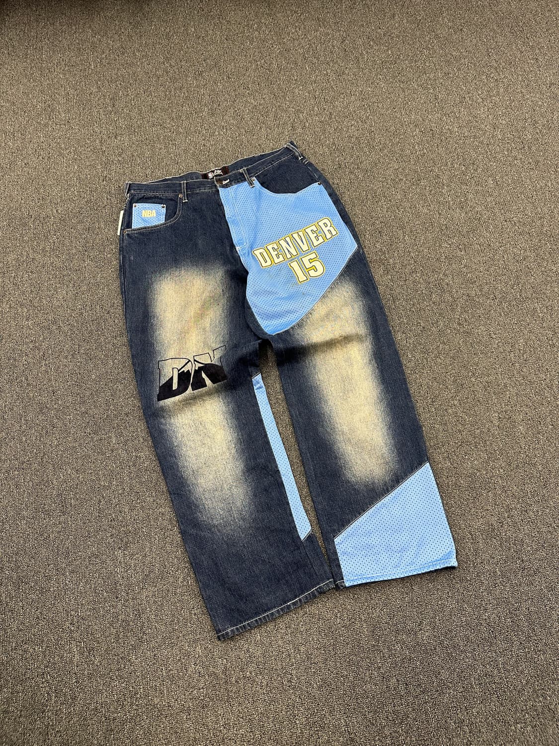 38) UNK NBA 덴버 와이드 힙합 데님팬츠 빅사이즈 상품이미지4