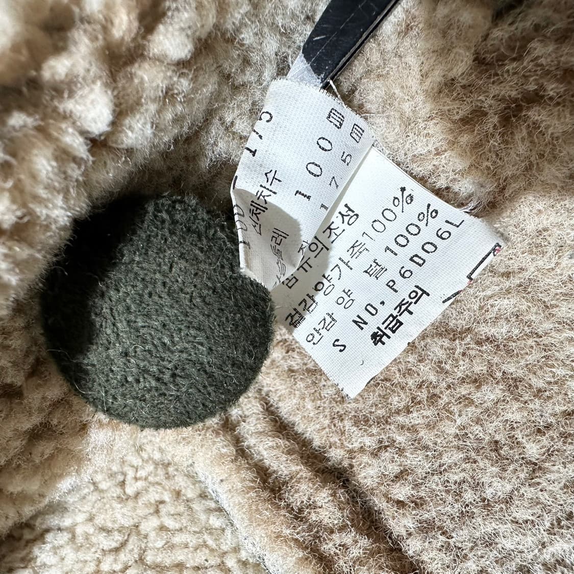 펠레펠레 램스킨 레더 시어링 무스탕 싱글 자켓 상품이미지10