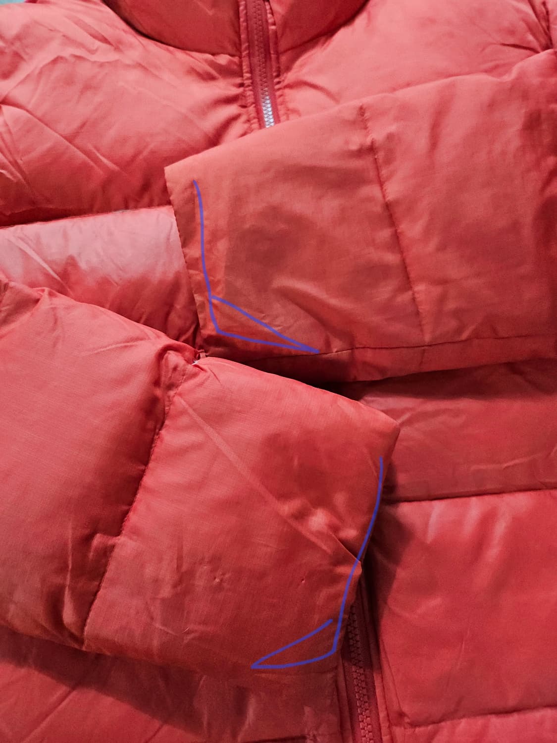 나이키 레드 다운  패딩 점퍼 M 상품이미지2