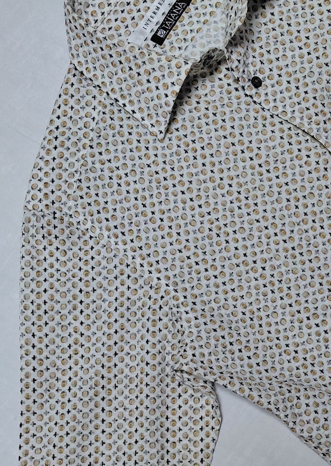 [M/95] 인터메조 x 이탈리아 TAIANA 원단 고급 패턴 셔츠 상품이미지2