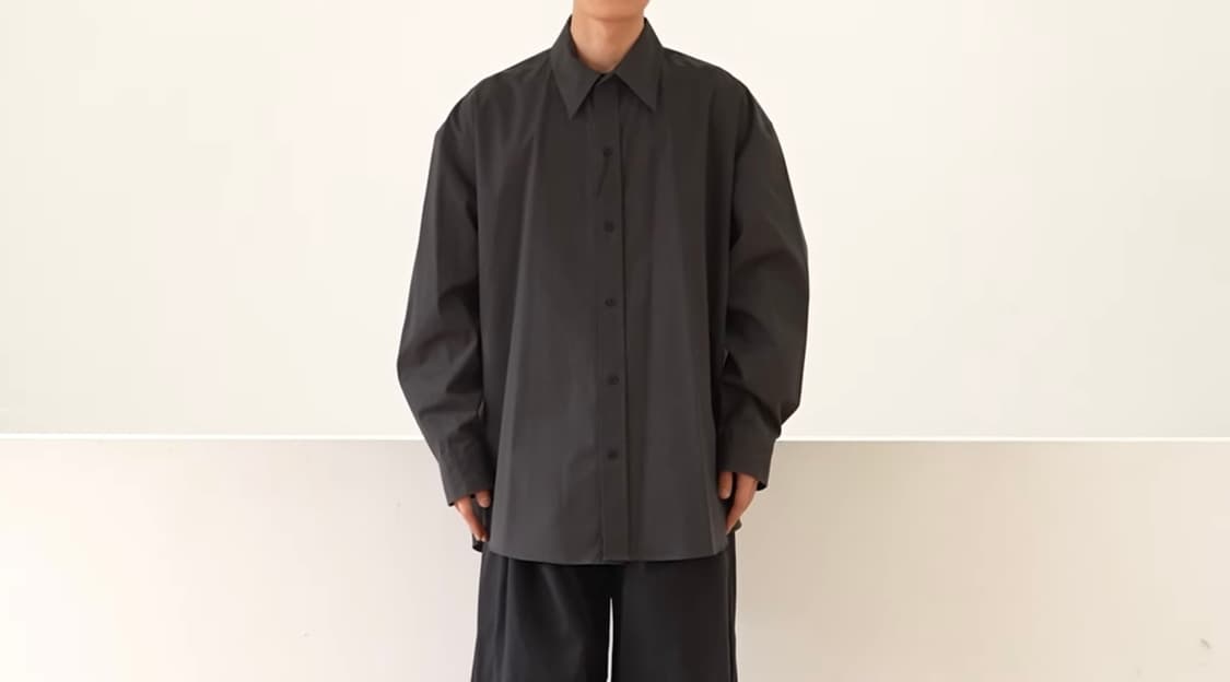 S-M 자라 코튼 오버셔츠 X STUDIO NICHOLSON 상품이미지1