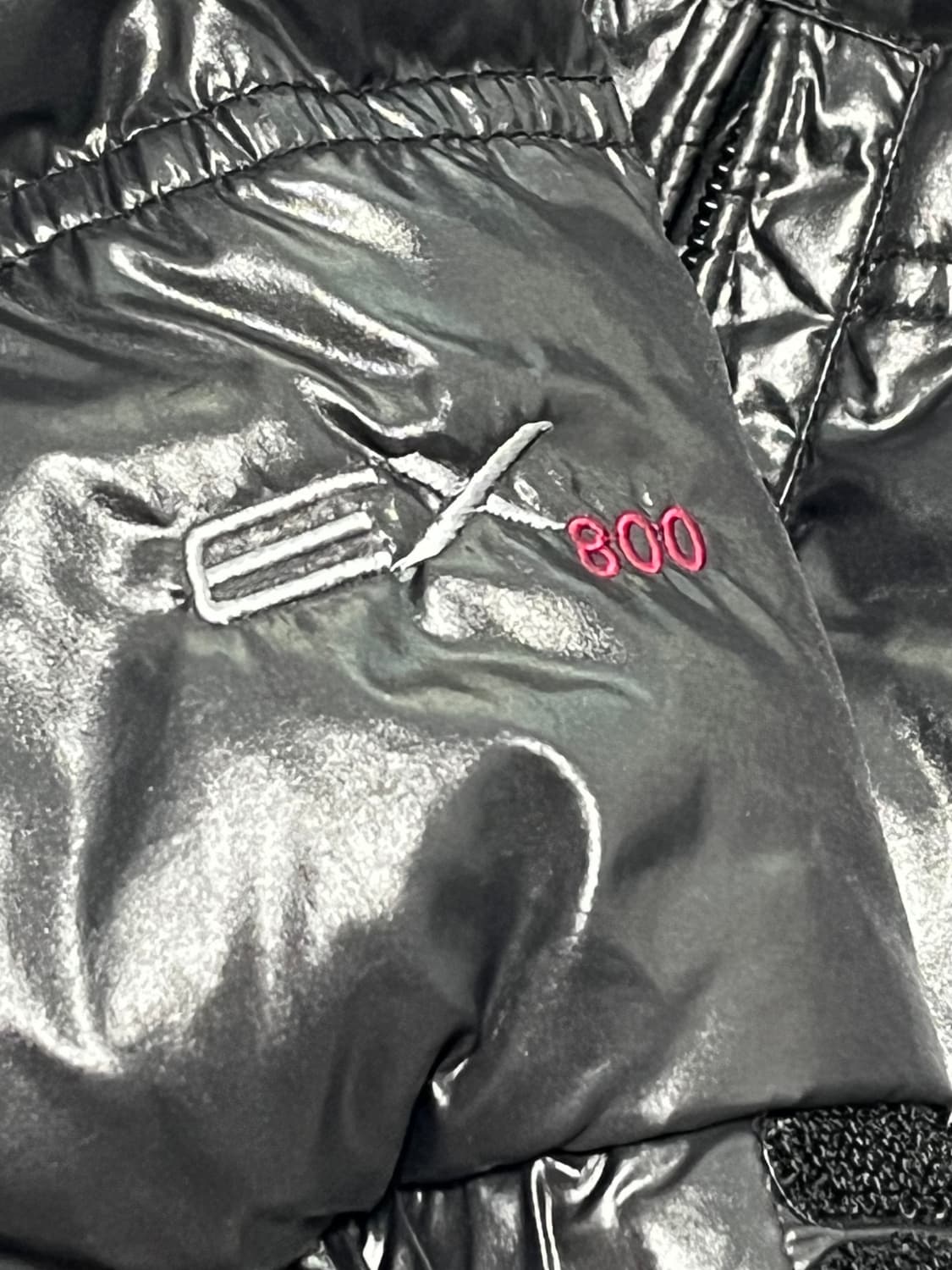 XL/105] 몽벨 EX 800 필파워 유광 구스다운 패딩 (탈부착 후드 상품이미지7