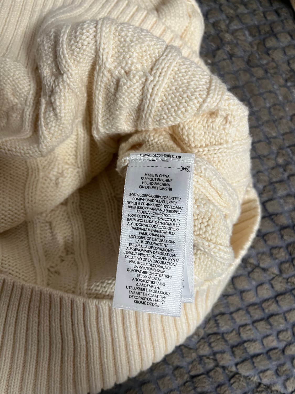 폴로 랄프 로렌 케이블 니트 XL 상품이미지3