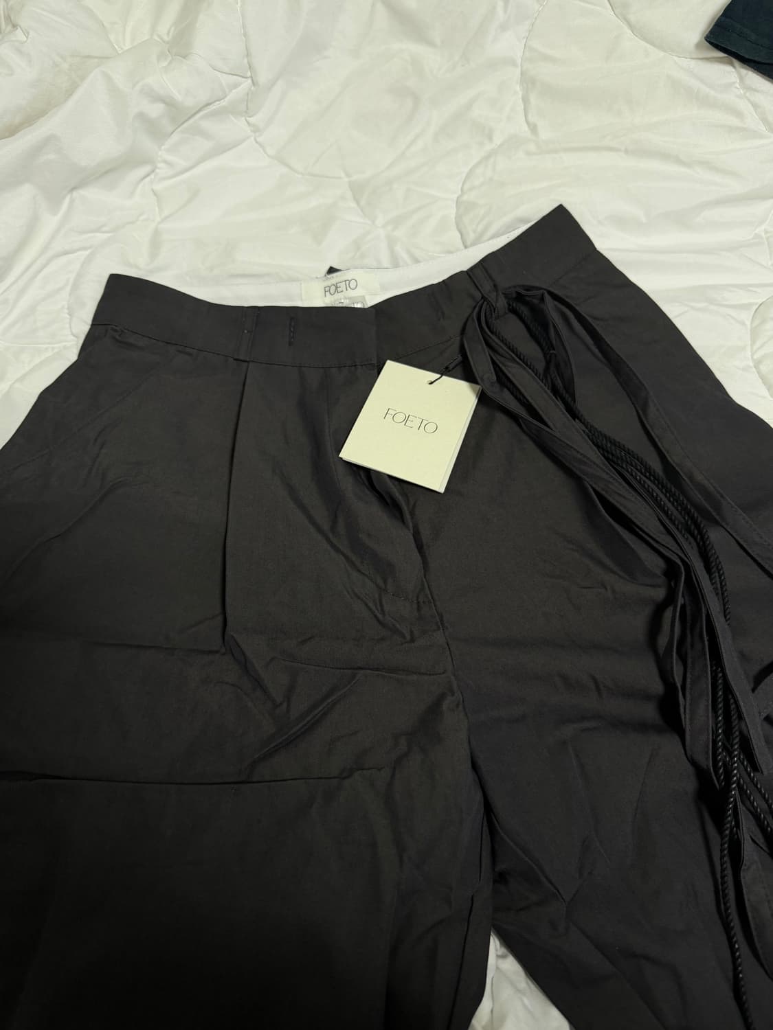 (새상품) 포에토 2 String Glady pants charcoal 상품이미지10