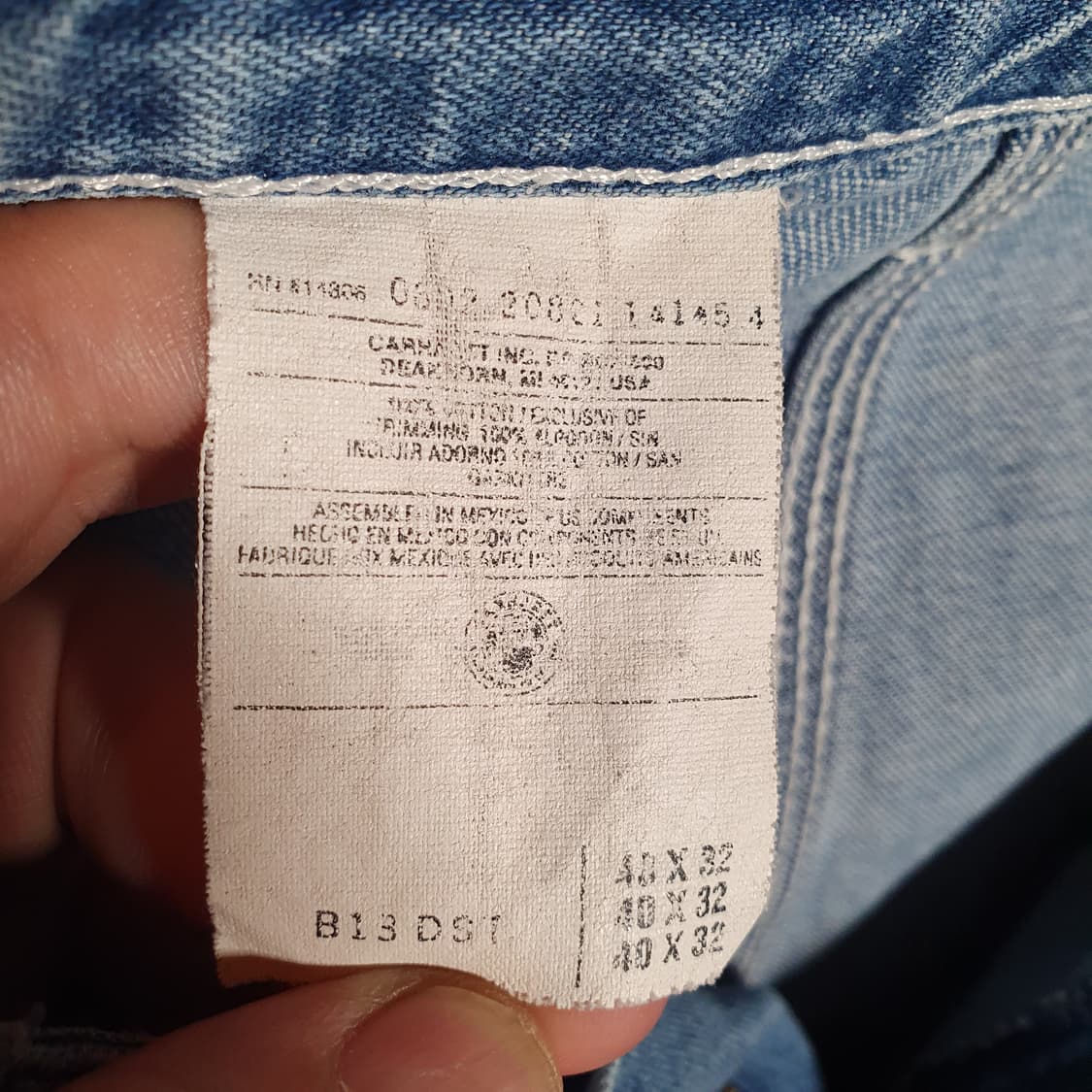 빈티지 칼하트 워크 팬츠 B13 DST.38사이즈 2508596 상품이미지7