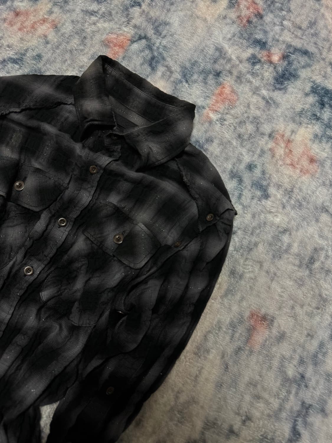 Fuga 00s transform wrinkle gimmick shirt 상품이미지4