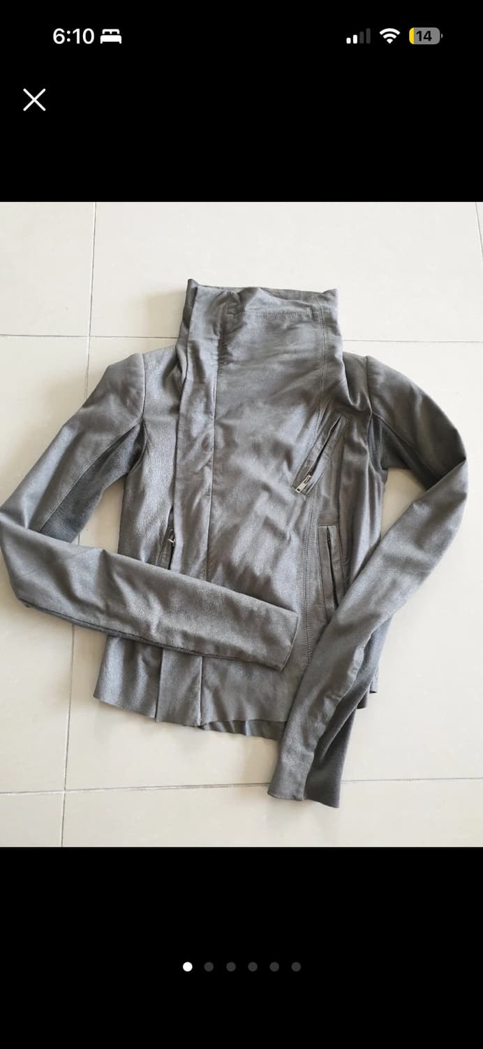 릭오웬스 드레이프 레더 자켓 38 상품이미지1