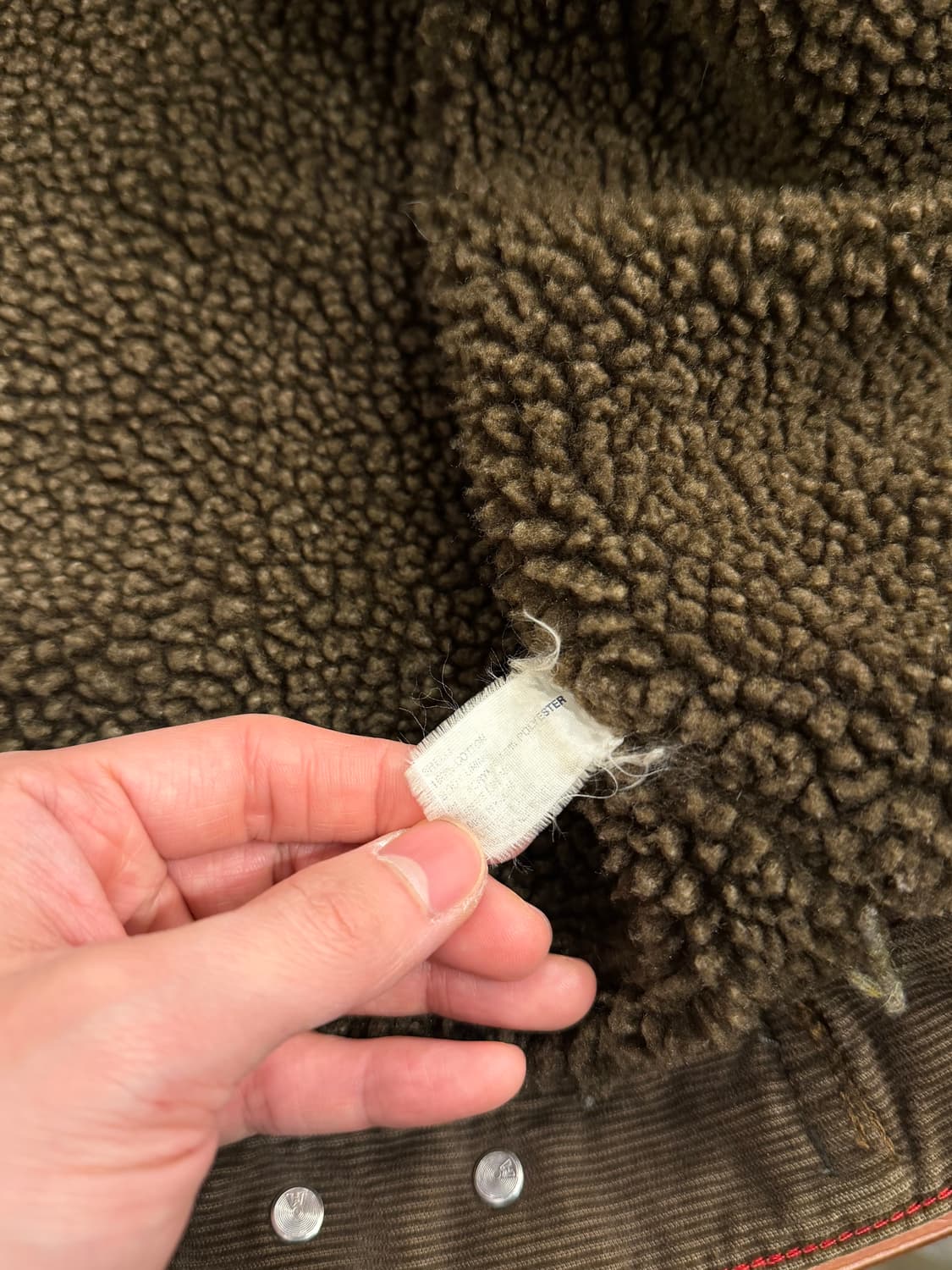 90-00s Gap 올드갭 쉐르파 코듀로이 트러커 자켓 상품이미지10