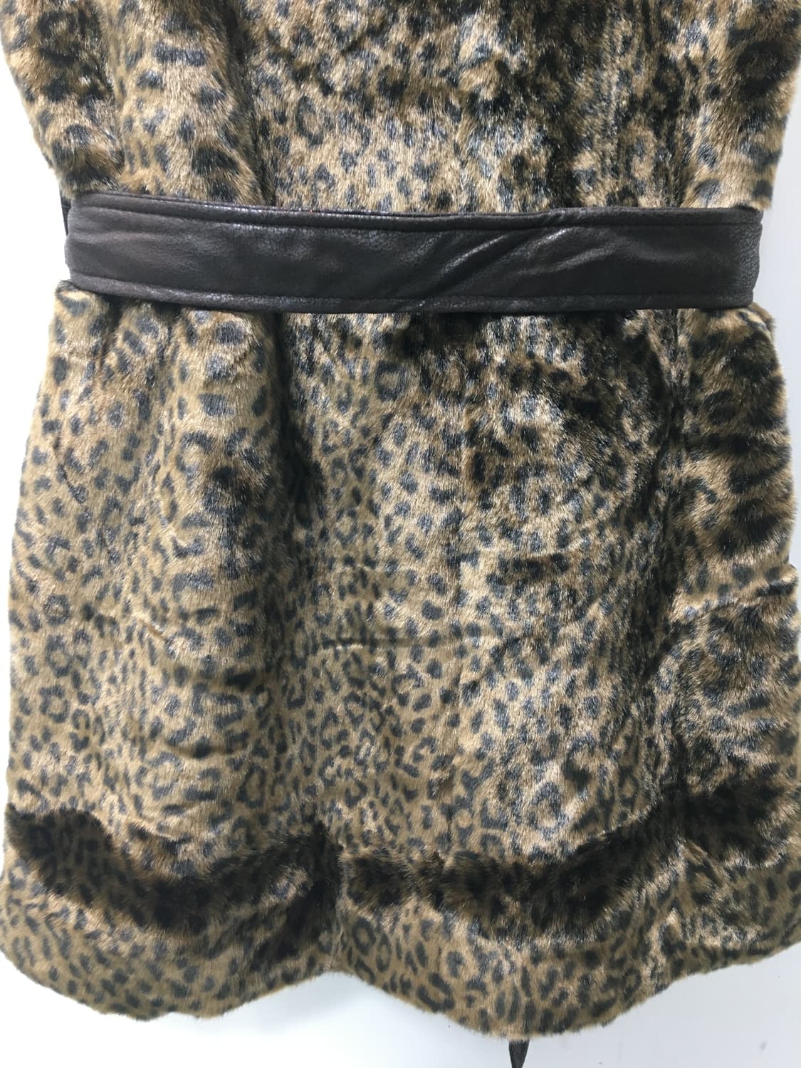 molliolli by 이도이 호피 퍼 조끼 상품이미지8