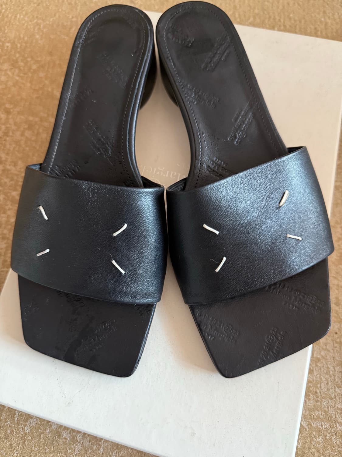 마르지엘라 스티치 샌들 블랙 36 상품이미지6