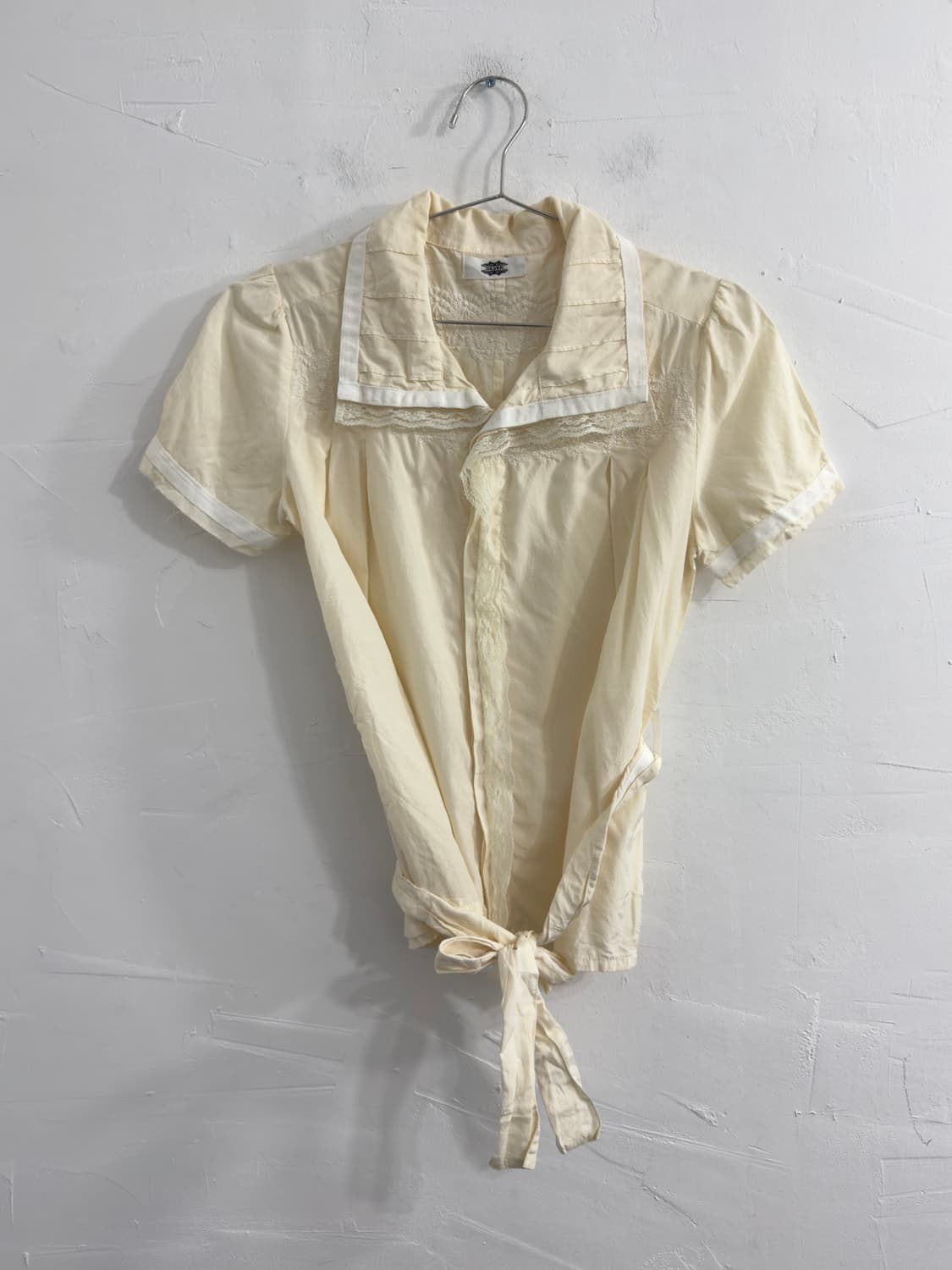 silver lace detail blouse 상품이미지2