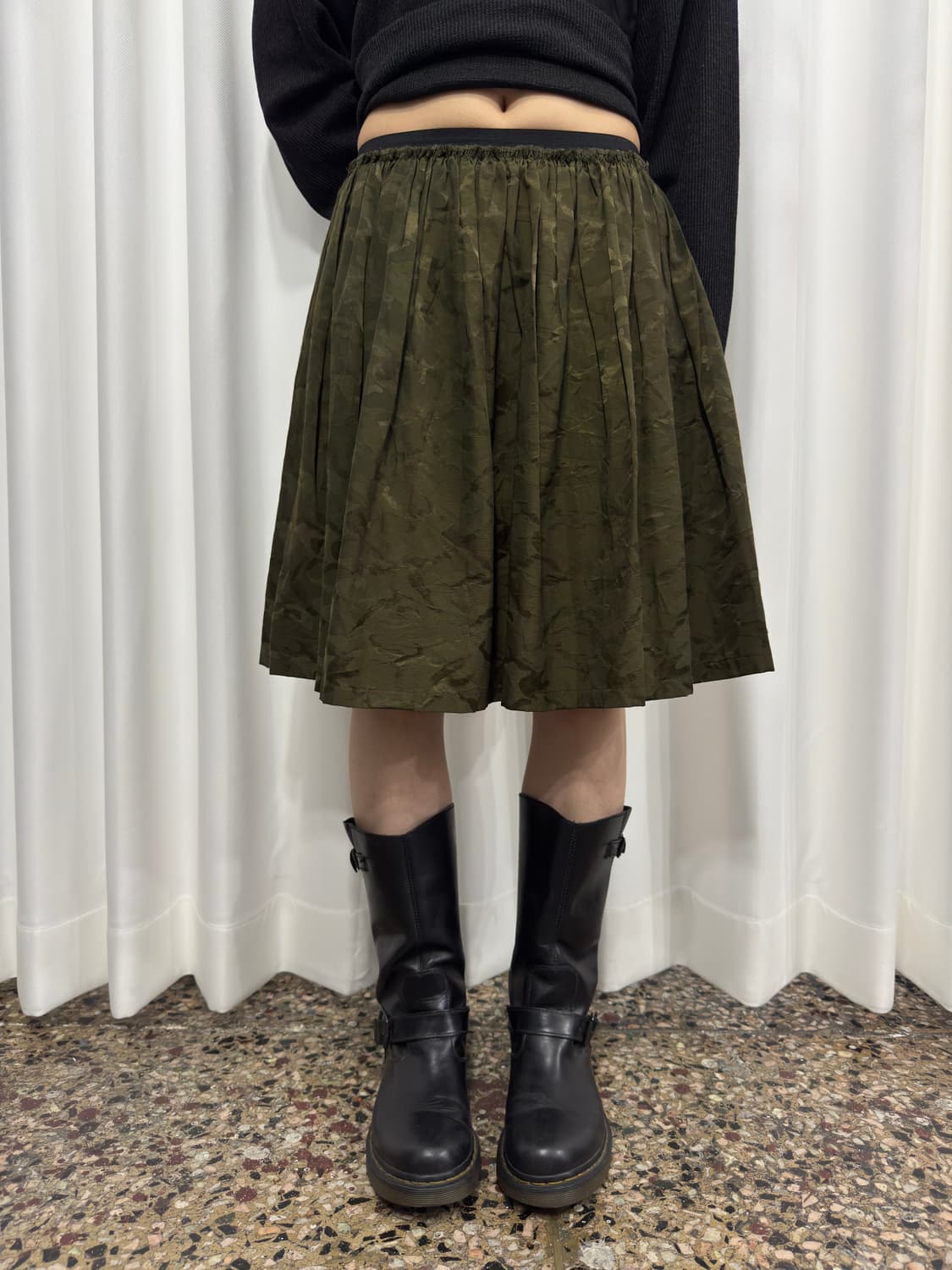 field camo midi skirt 상품이미지3