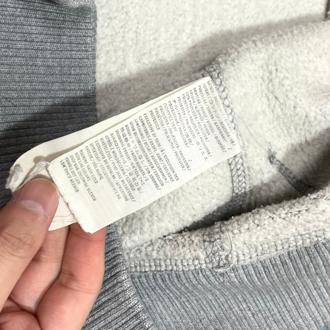 아베크롬비 A&F 그레이 기모 후드집업 자켓 남성M 상품이미지6