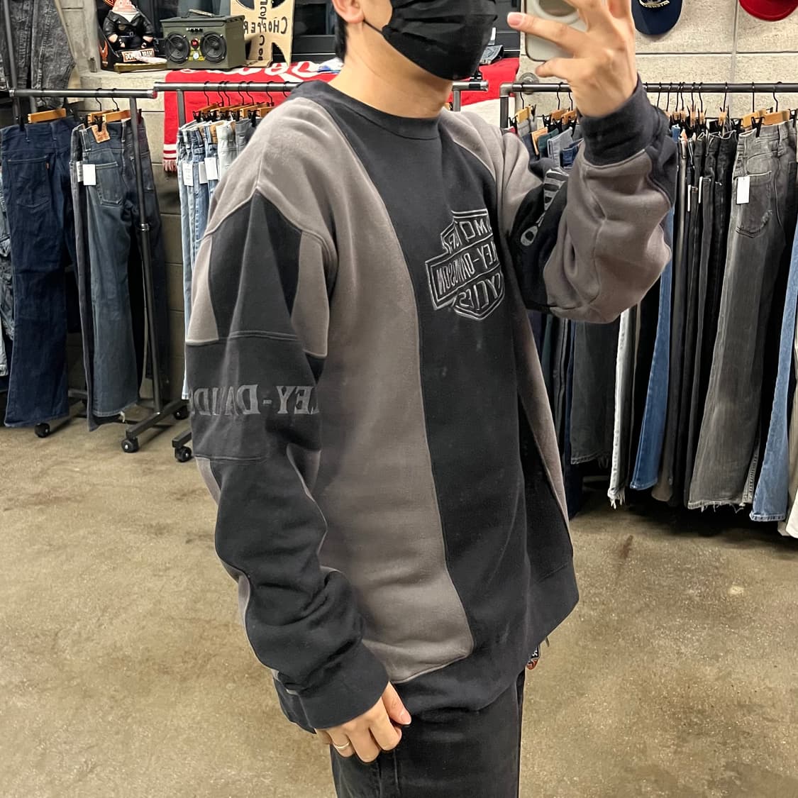 00s 할리데이비슨 로고 스웻셔츠 (105-110) 상품이미지6