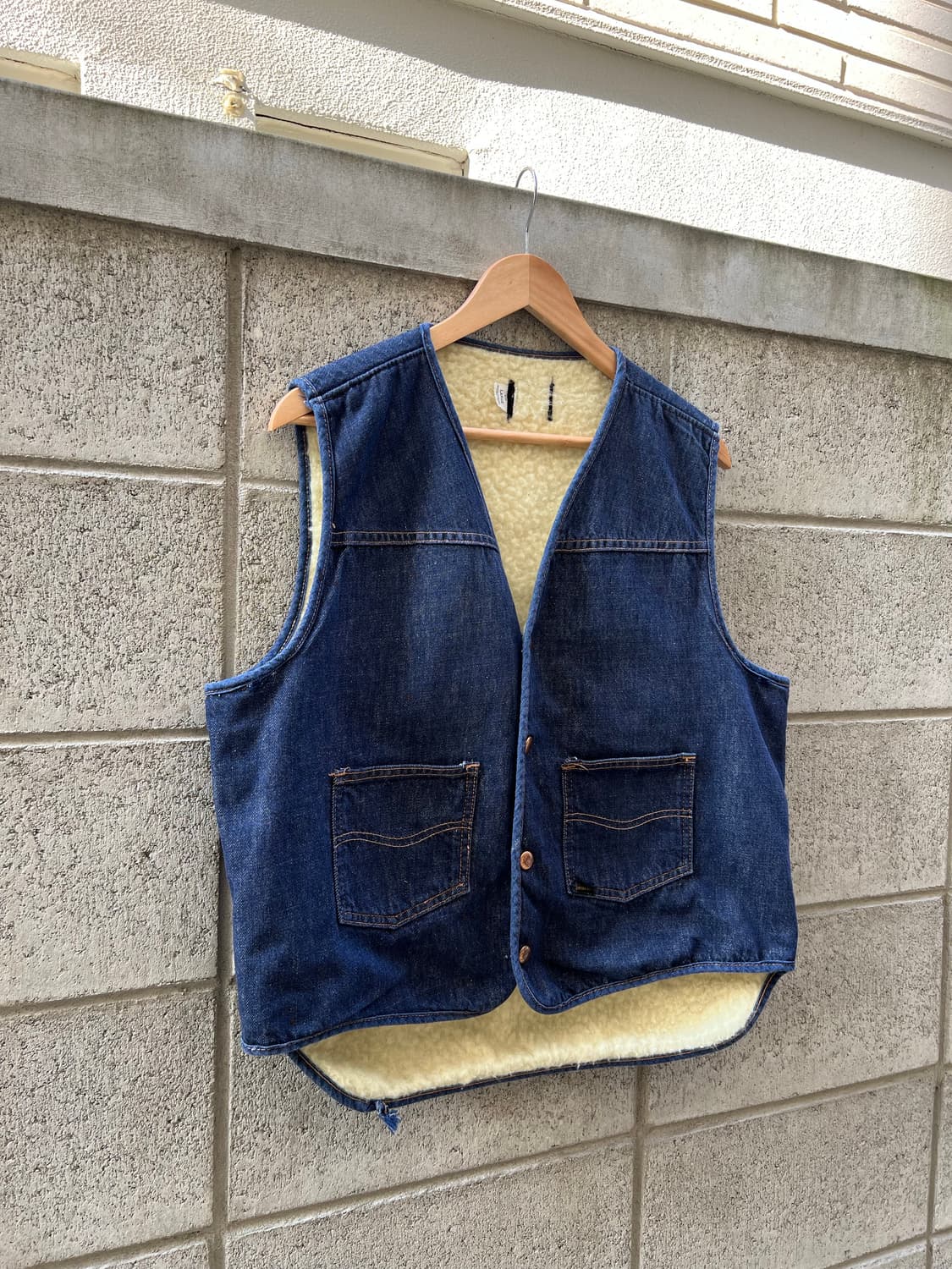 1970s SEARS ROEBUCKS DENIM 빈티지데님쉐르파베스트 상품이미지5