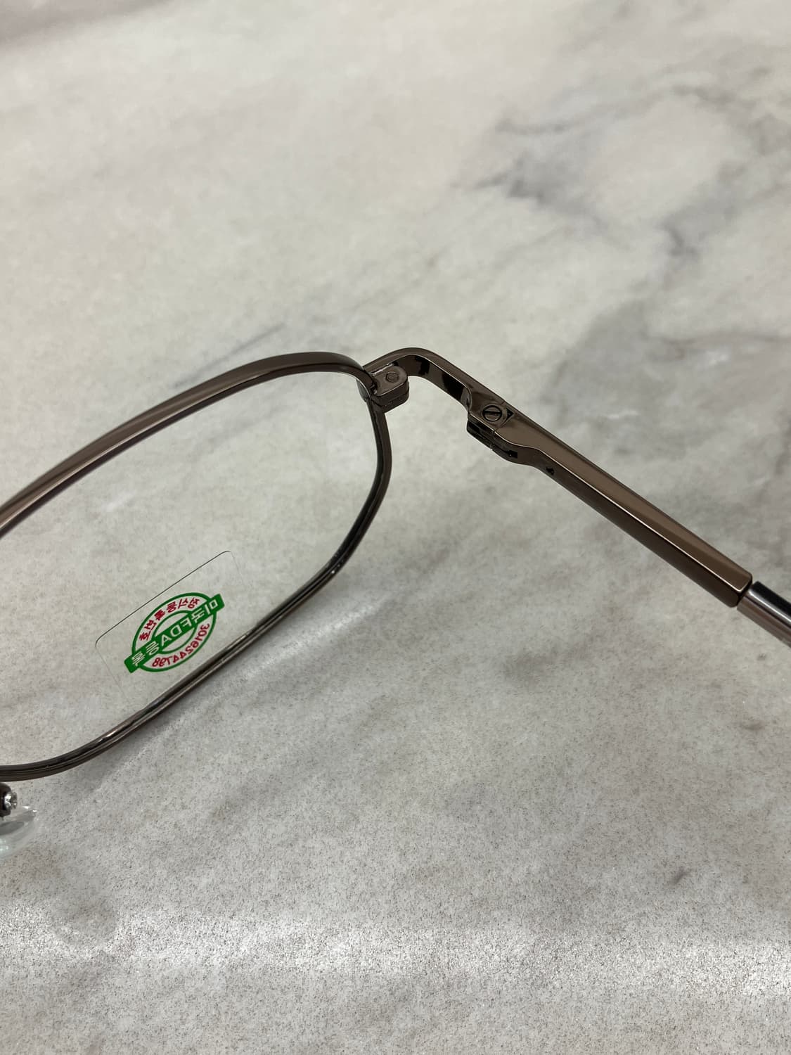 카라 KARRA 브론즈 스틸 소프트 스퀘어 메탈테 안경 상품이미지3