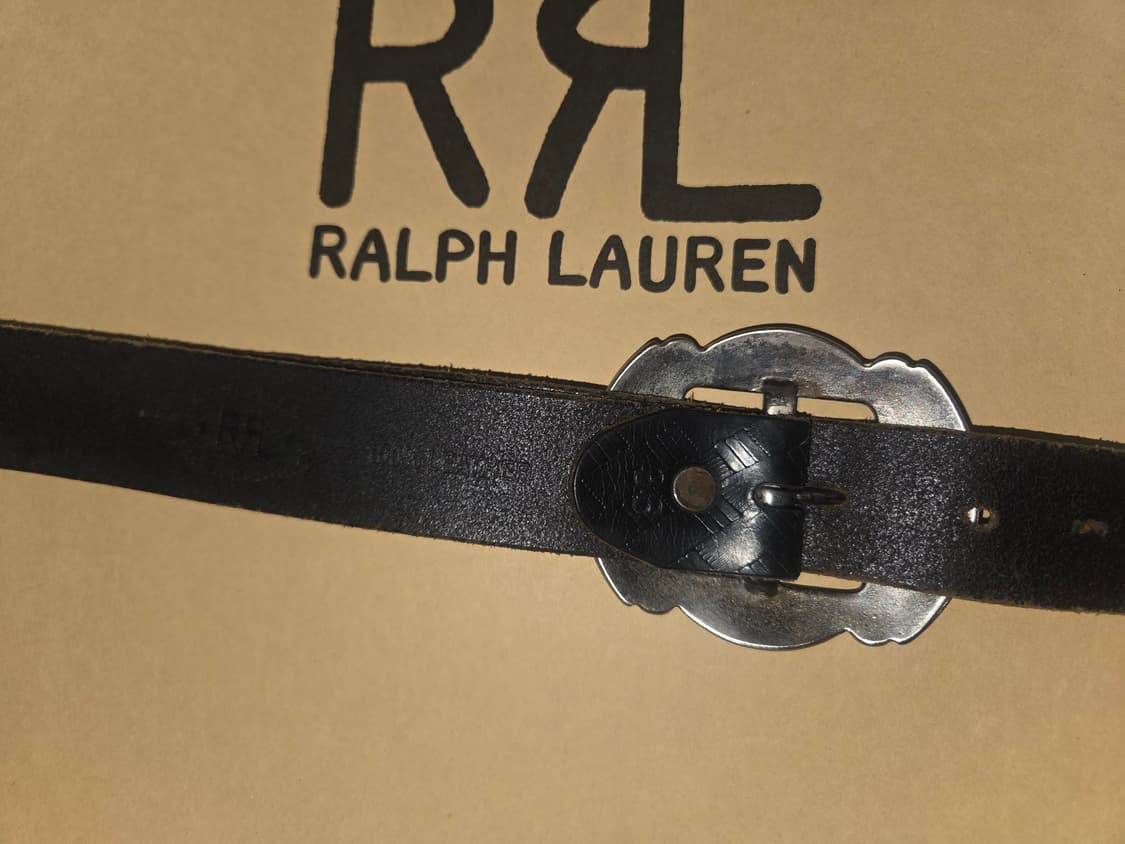 레어) RRL 웨스턴 징 스터드 벨트 34 더블알엘 상품이미지3