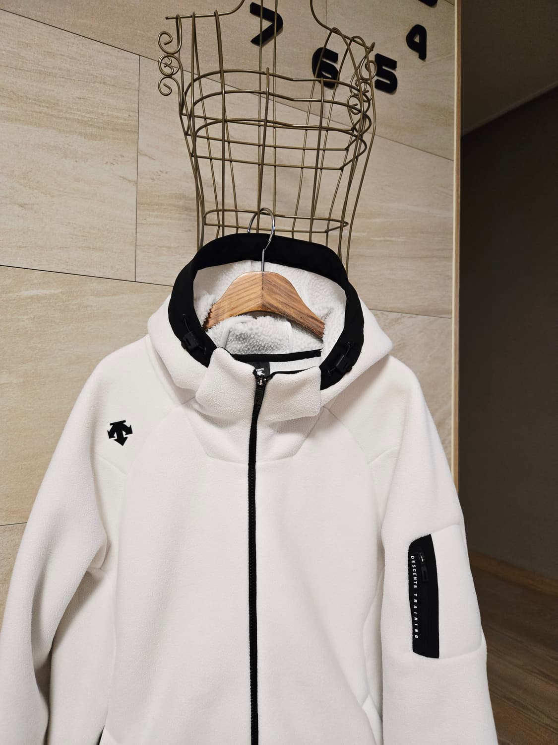 [XL] 데상트 남성 플리스 후드 자켓 상품이미지2