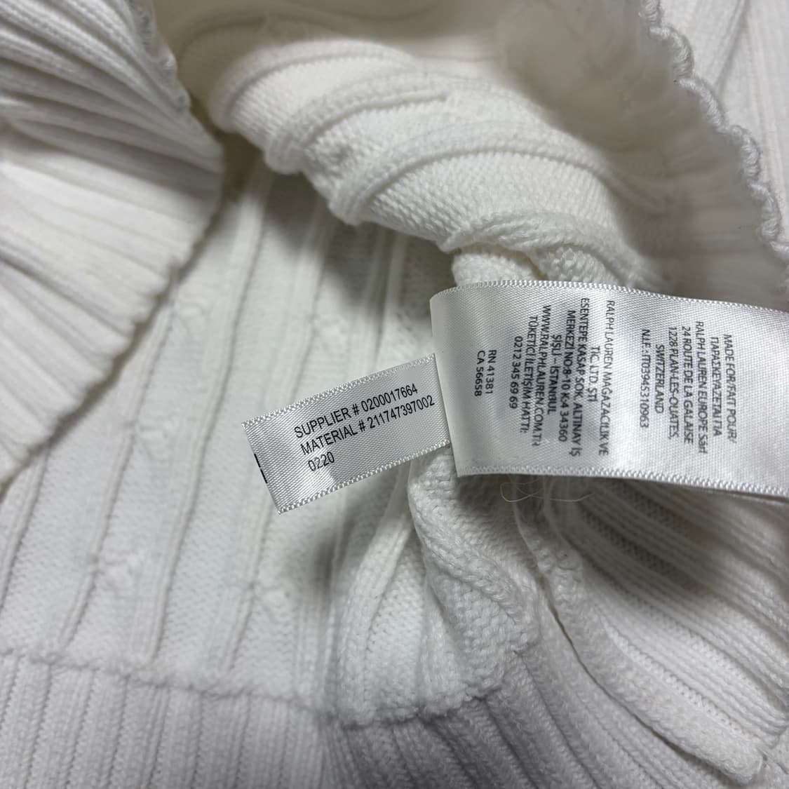 폴로 랄프로렌 화이트 케이블 니트 상품이미지4