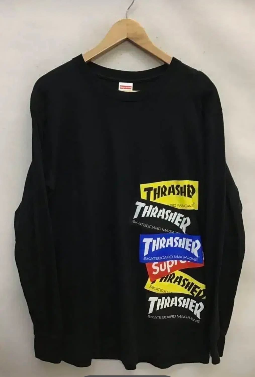 슈프림 x 트레셔 멀티로고 긴팔 티셔츠 상품이미지1