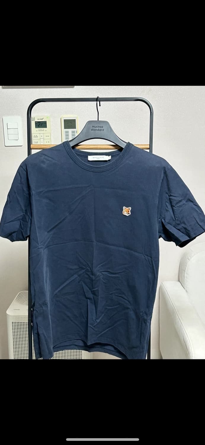 메종키츠네 네이비 반팔 상품이미지1