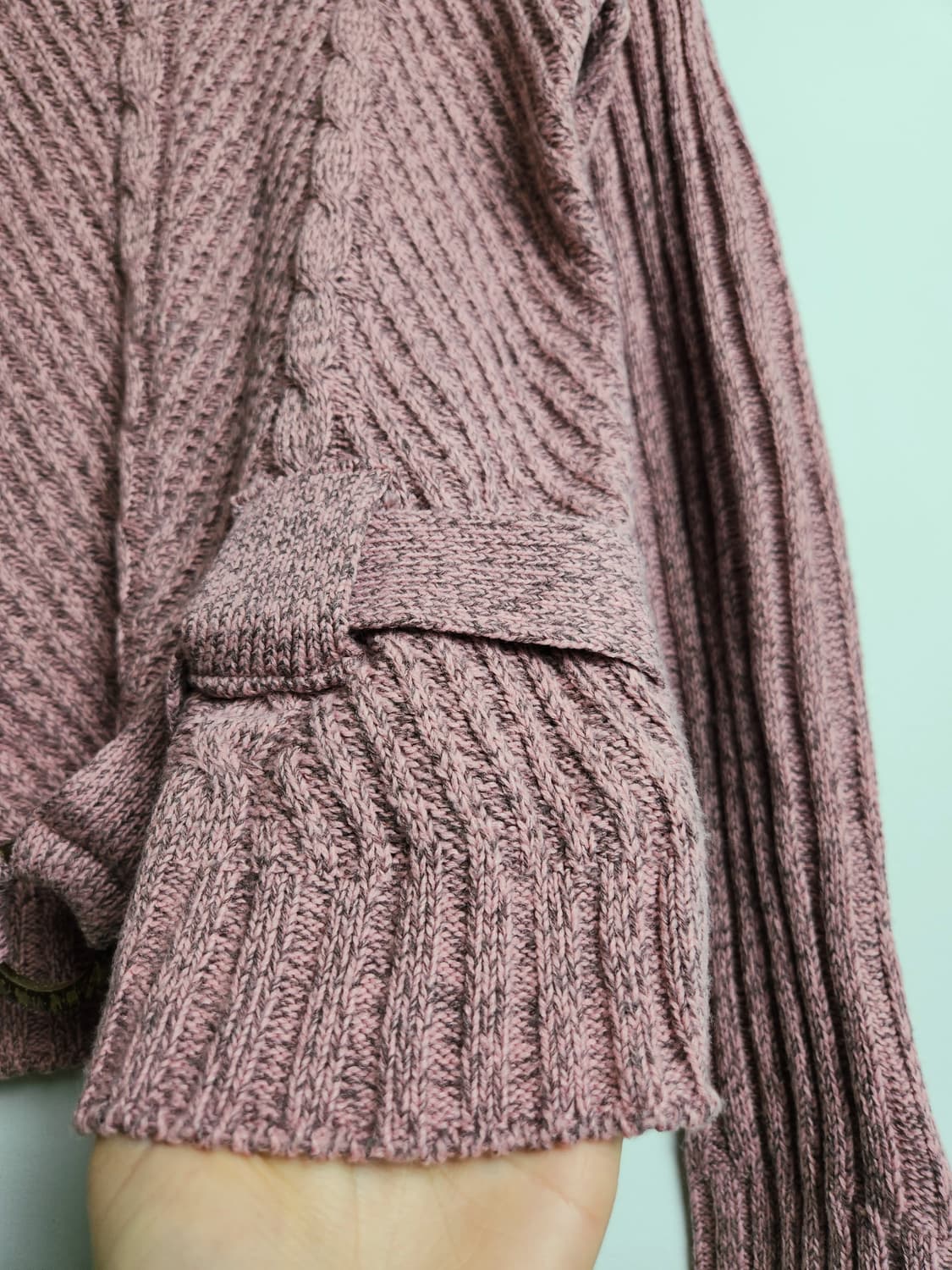 꼬임 벨티드 니트 상품이미지5