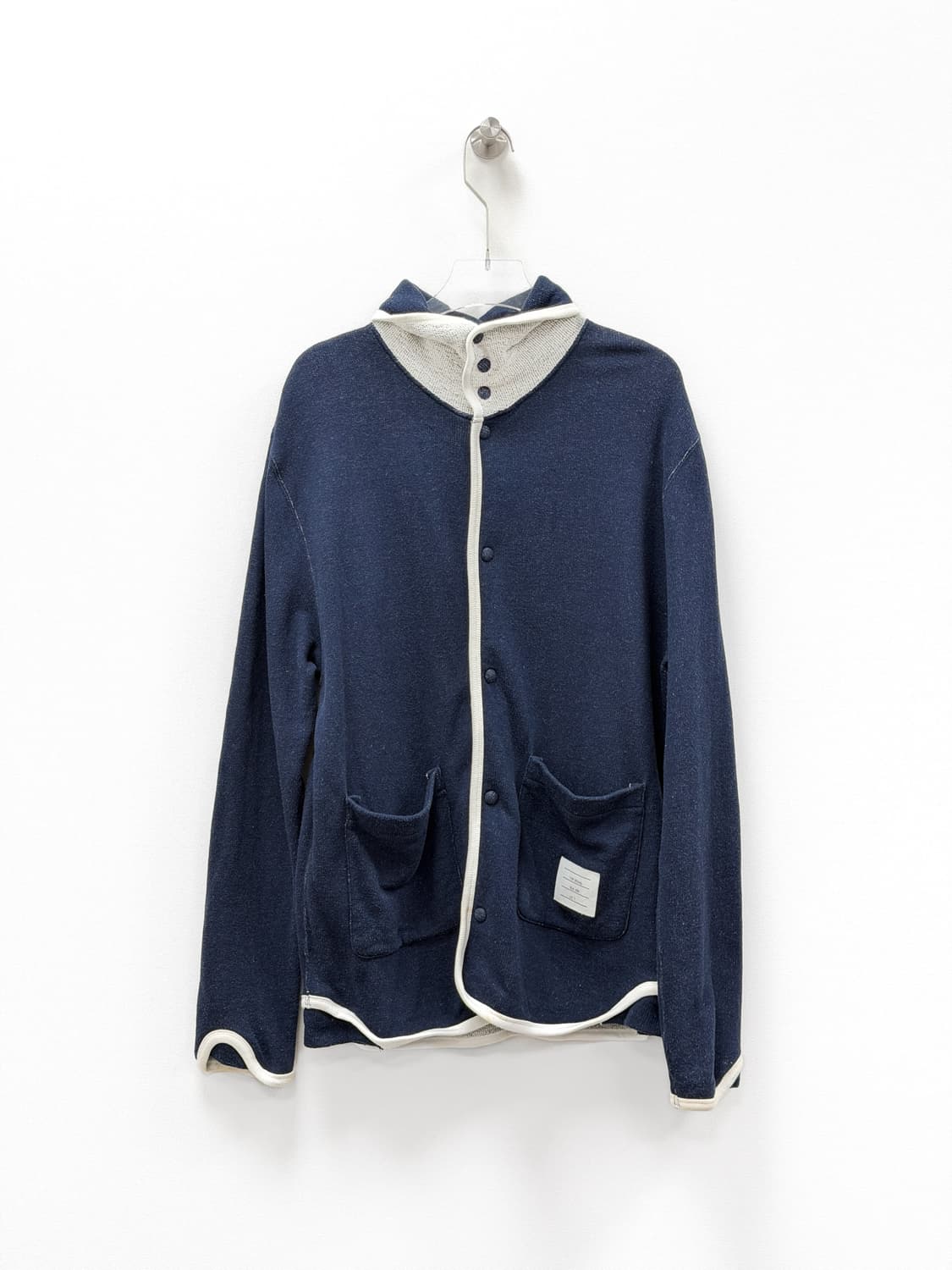 톰브라운 코튼 테리 네이비 가디건 5 상품이미지1