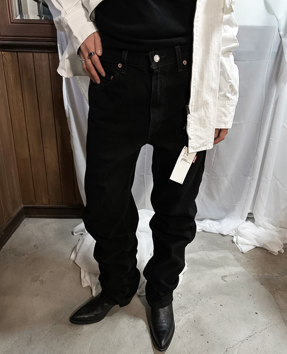 LEVI'S 550 regular black jeans w30 상품이미지2