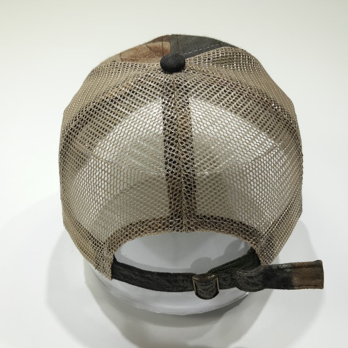 팀 리얼트리 로고 자수 카모 & 베이지 메쉬 트러커 볼캡 P2035 상품이미지5