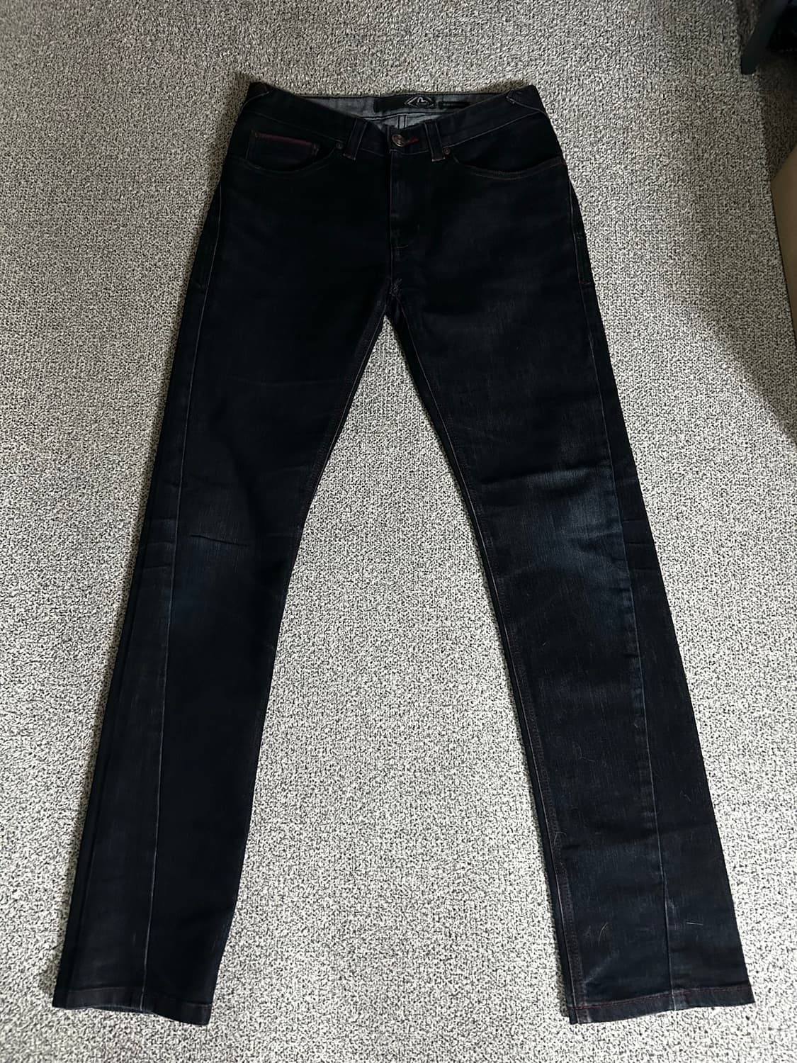 에비수 데님 팬츠 레드 상품이미지2