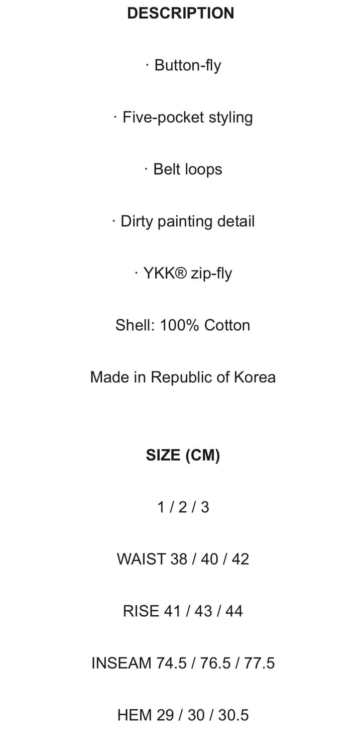 KAMIGIN Painting pants 상품이미지3