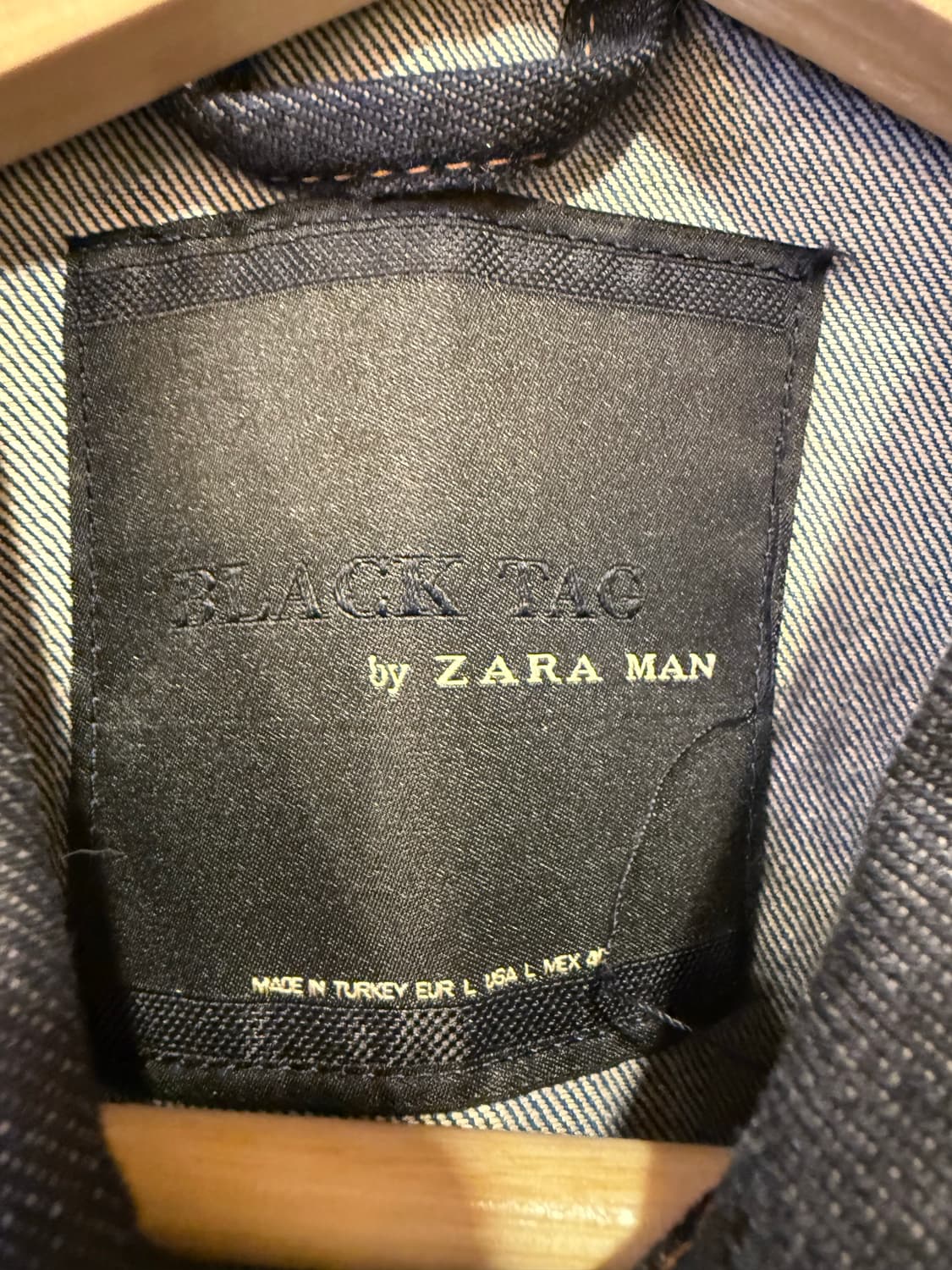 자라맨 배색 청자켓 상품이미지2