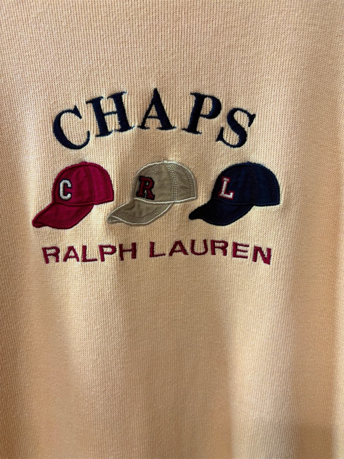 90s 챕스 랄프로렌 3-CAP 크루넥 셔츠 상품이미지4