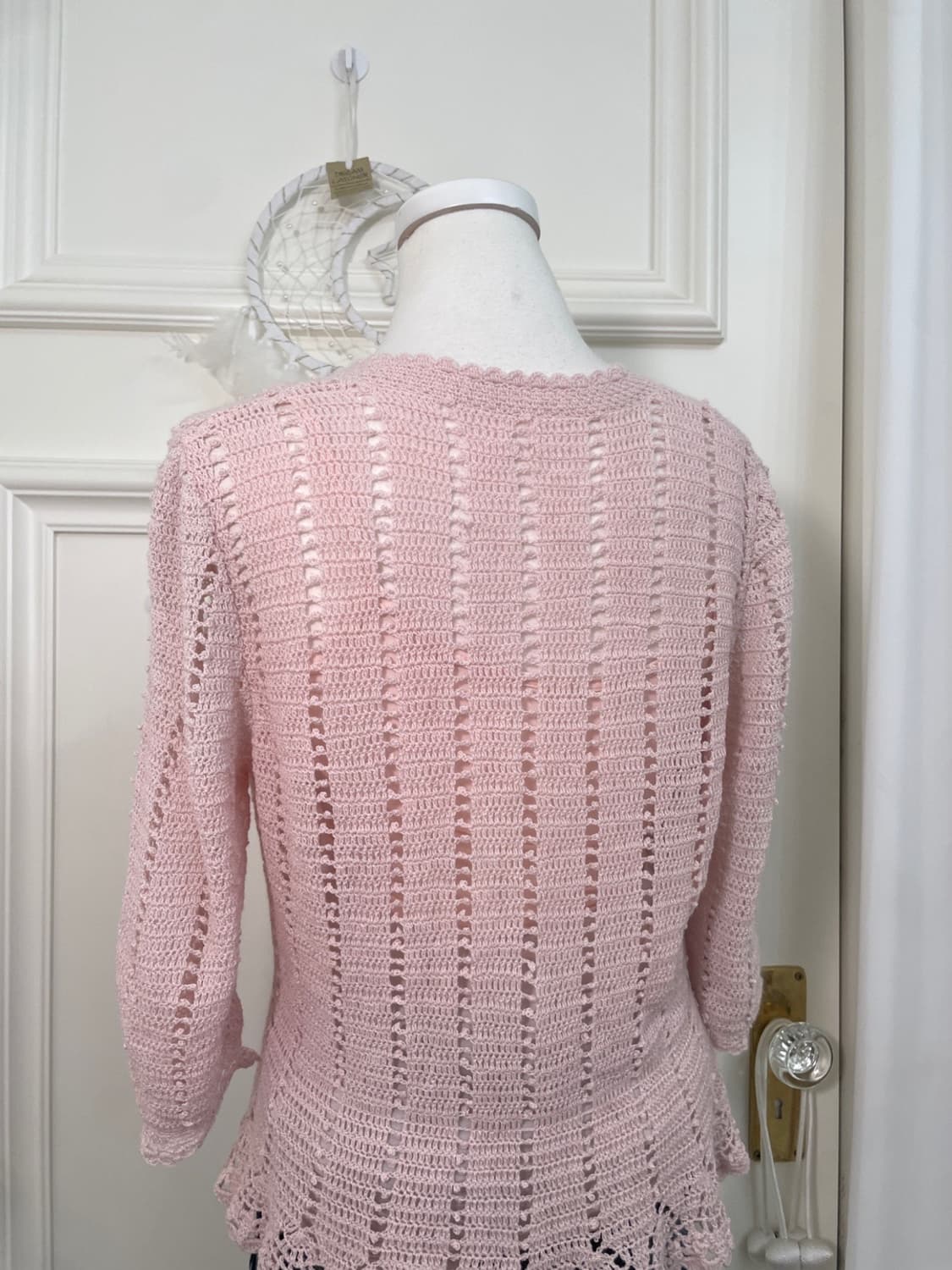 pink crochet spring cardigan&basic sheer 상품이미지4