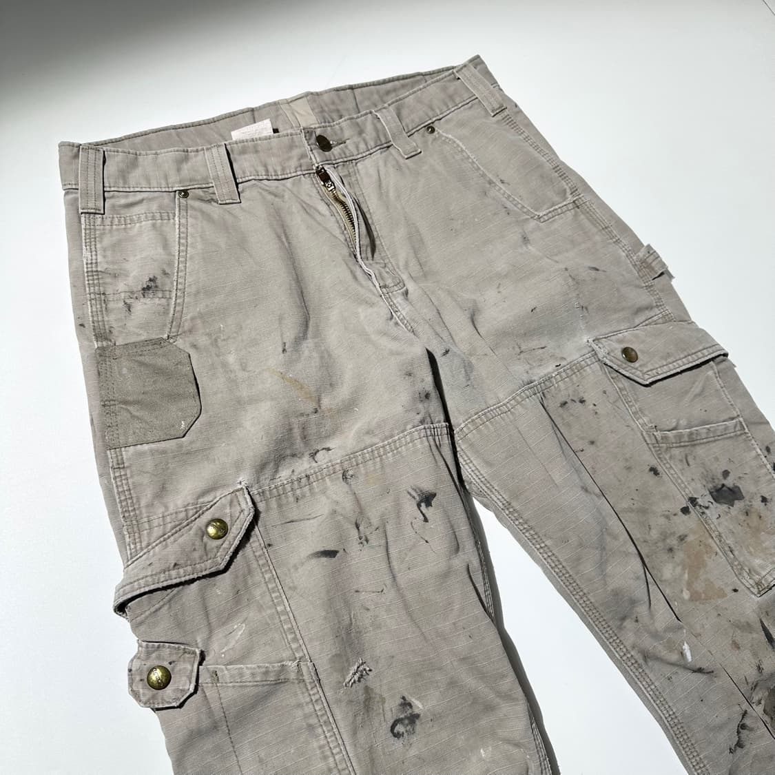 칼하트 립스탑 카고 더블니 워크 팬츠 상품이미지3