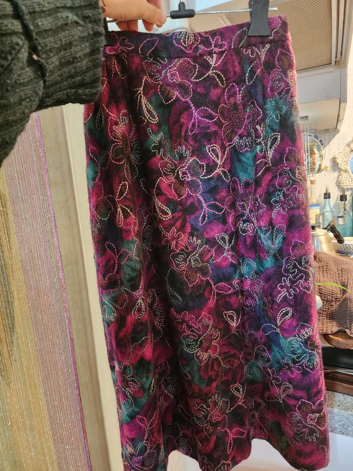 빈티지 수제 모헤어 스커트 44-55 상품이미지3