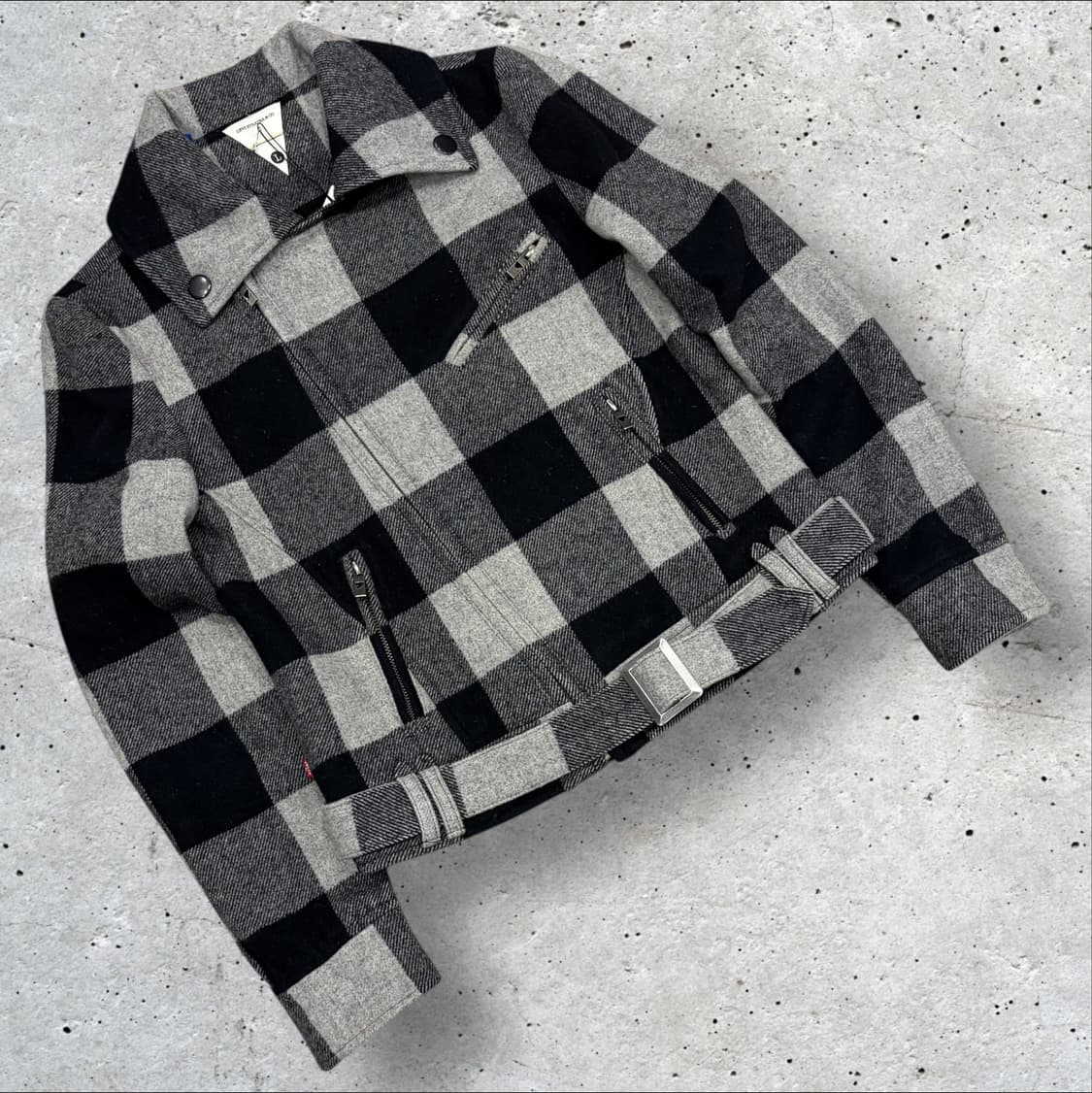 [L] 리바이스 우먼 체크 라이더 벨티드 자켓 C385 상품이미지1