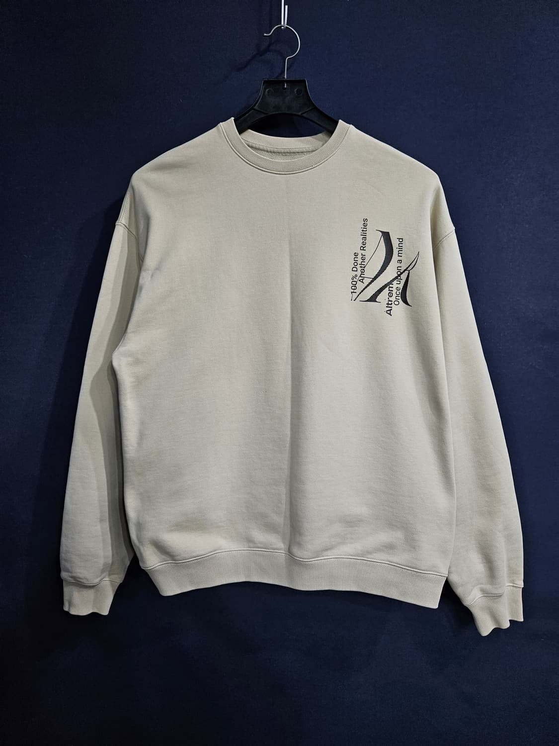 Altrem 알트램 베이지 남성 오버핏 100~105 맨투맨  상품이미지1