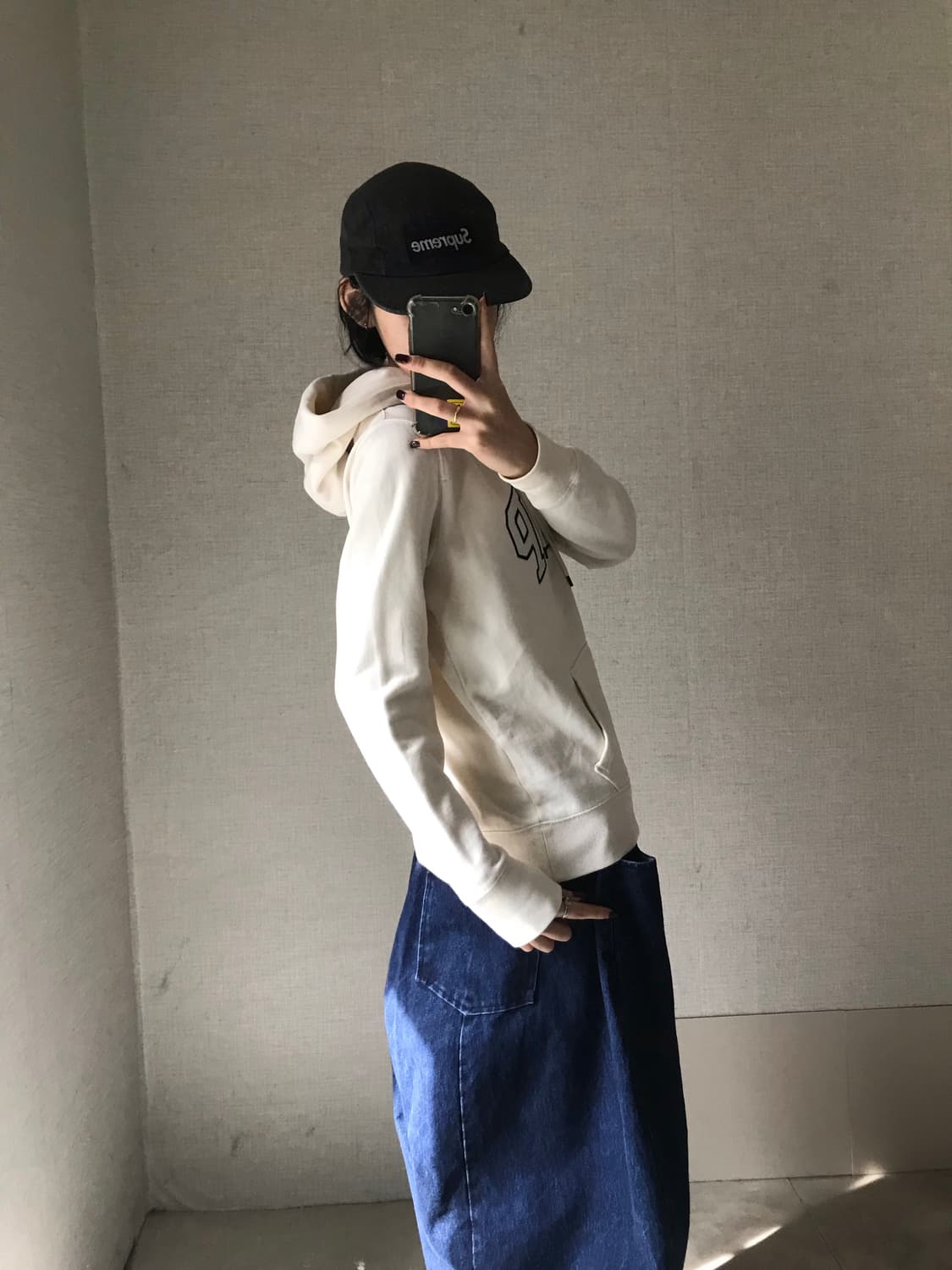 갭 크림아이보리 후드티 상품이미지3