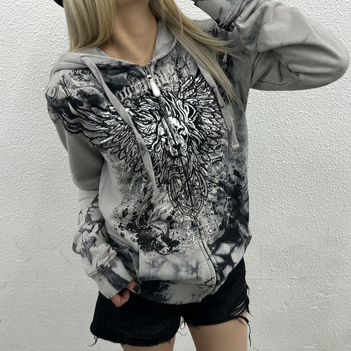 버커루 락시크맛 프린팅 후드집업 M 상품이미지3