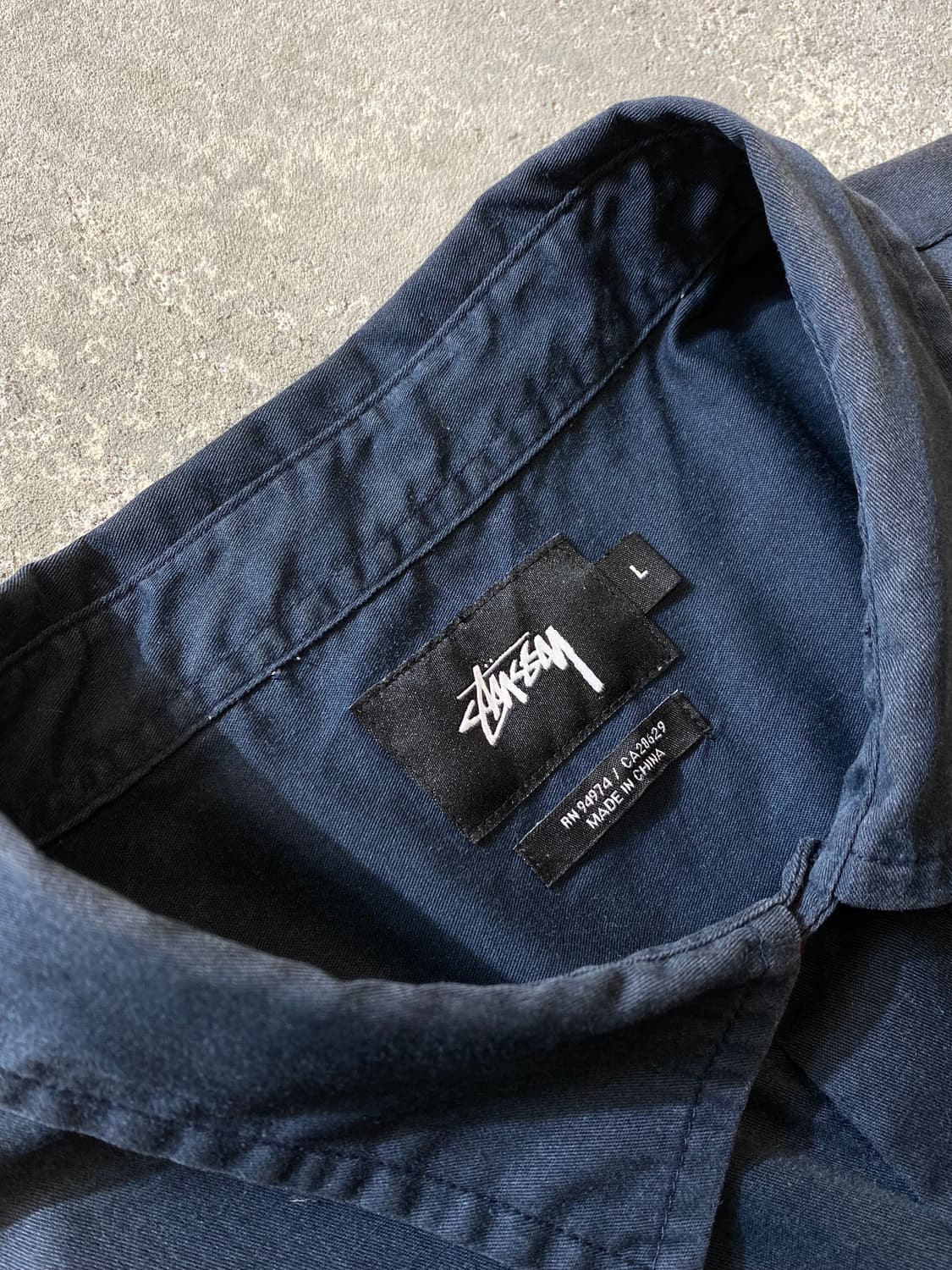 [L] Stussy 스투시 썬 페이드 빈티지 밀리터리 반팔셔츠 상품이미지6