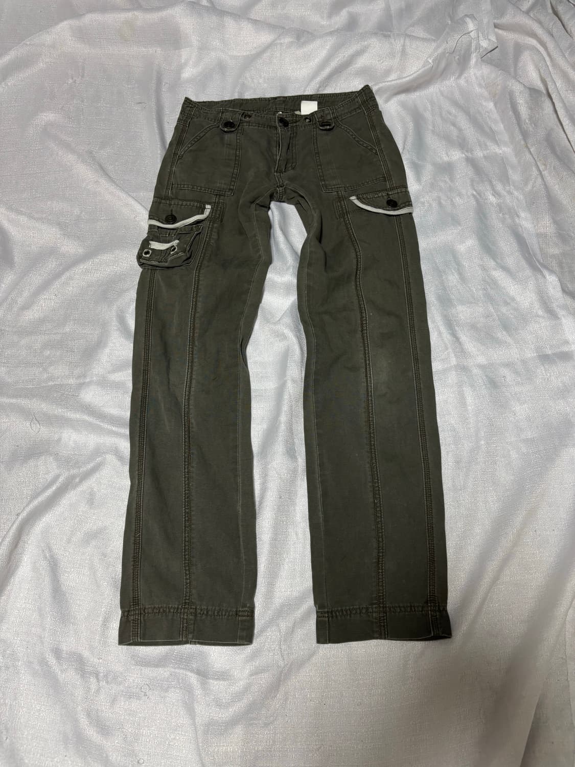 “Unknown” Y2K Cargo Khaki Pants 상품이미지1
