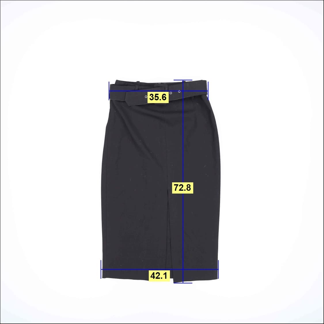 S 자라 벨트 미디 스커트 0401H1 상품이미지5