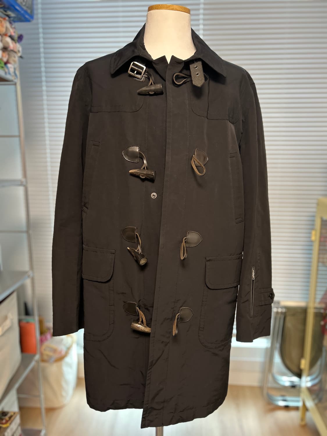 SOPHNET 소프넷 샤이닝 나일론 후디드 더플코트 L 상품이미지5