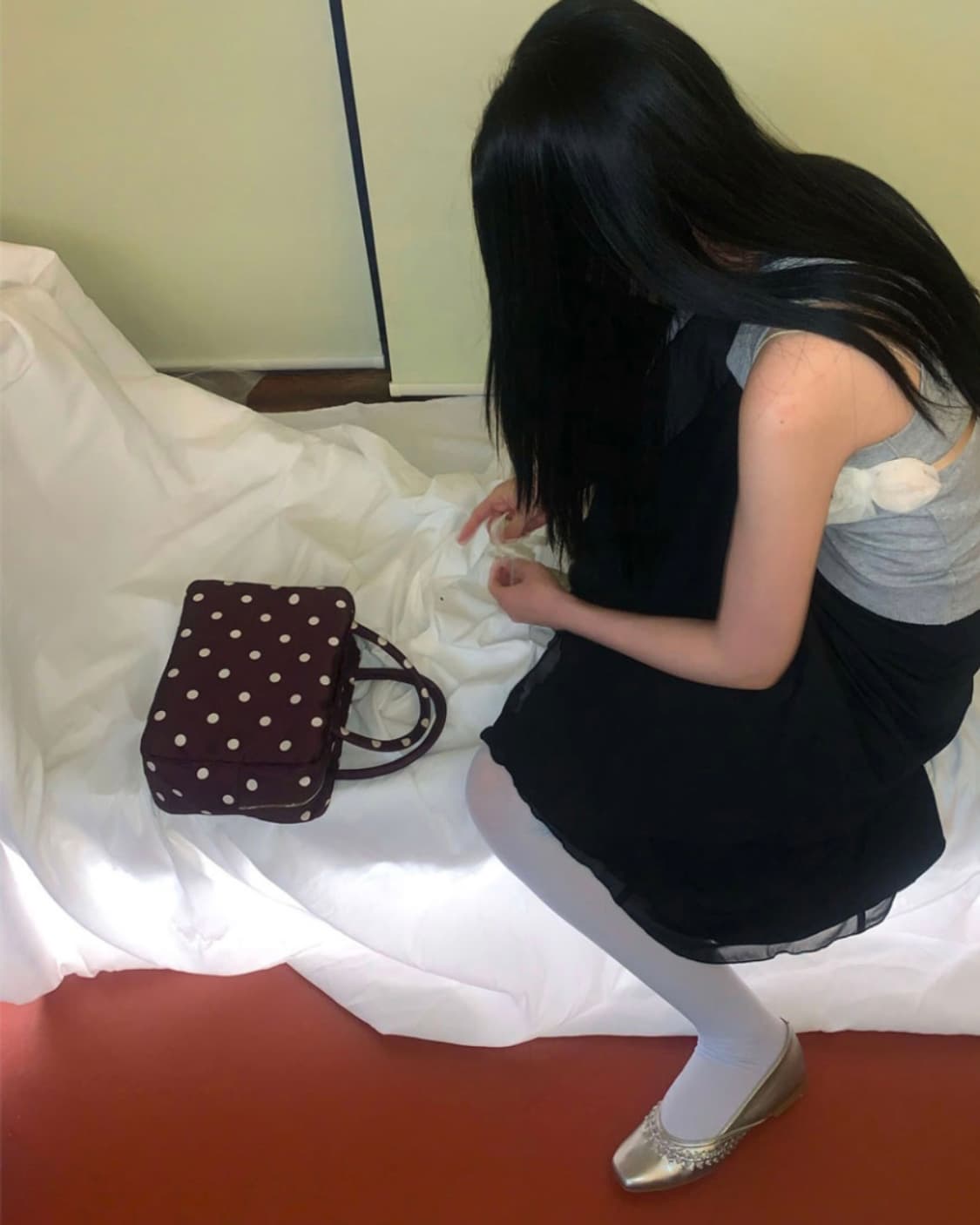 피치바스켓마켓 Polka Dot Bag_purple 상품이미지2