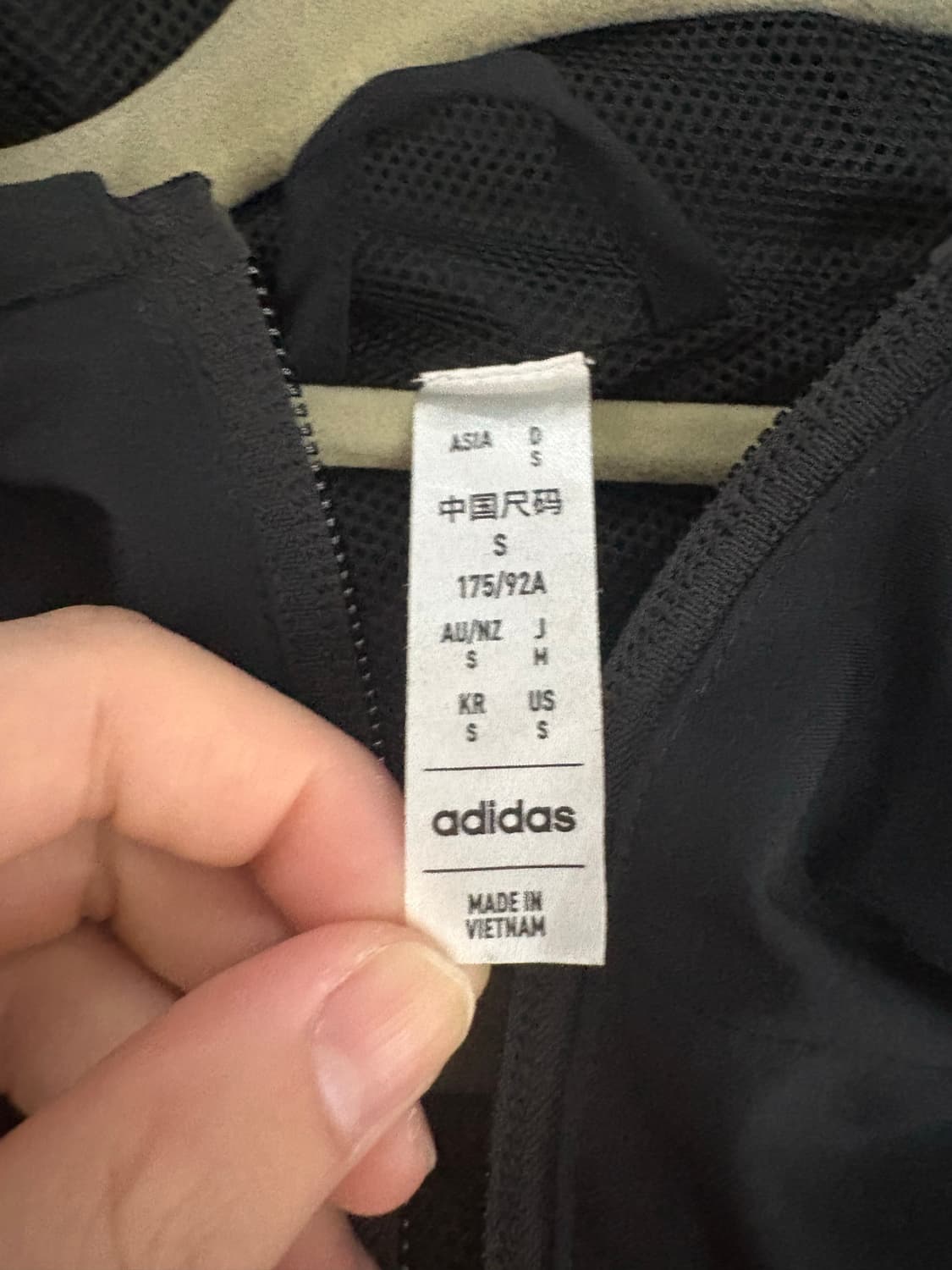 아디다스 바람막이 S 블랙 상품이미지3