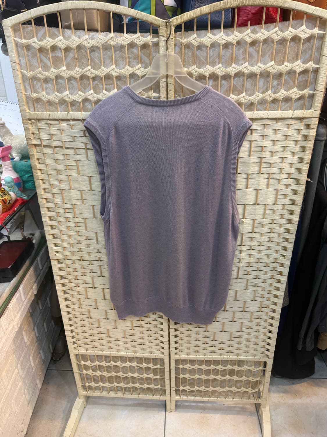 52/105 정품 로로피아나 캐시+실크혼방 조끼 팝니다 상품이미지6