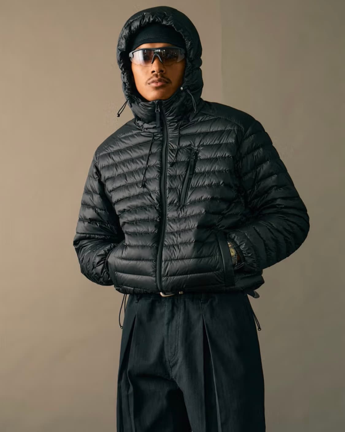 25년 His 헤지스 남성 블랙 구스다운 경량 패딩 M 새제품 상품이미지1